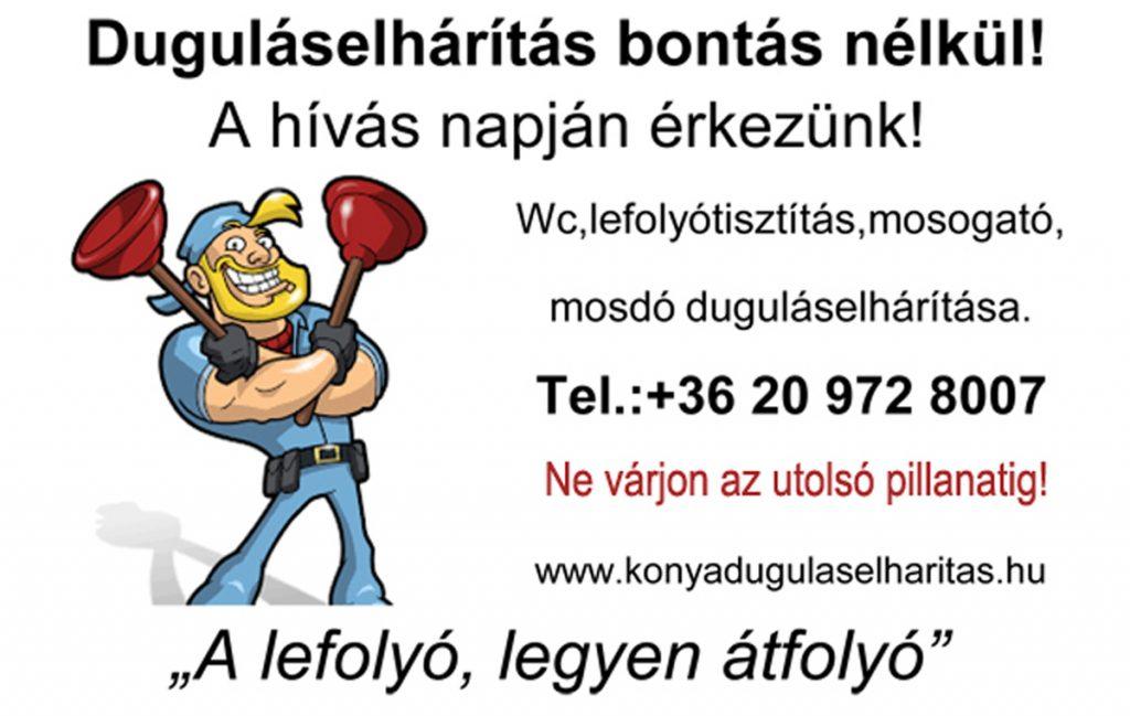 Szponzorált tartalom Duguláselhárítás II. kerület